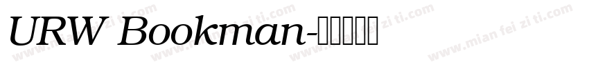URW Bookman字体转换